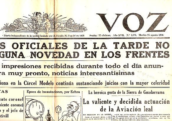 LA VOZ. AO XVII. N.4876. 25-AGOSTO-1936.
