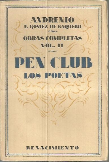 PEN CLUB. LOS POETAS.