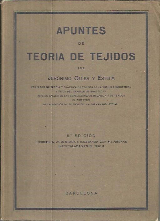 APUNTES DE TEORIA DE TEJIDOS.