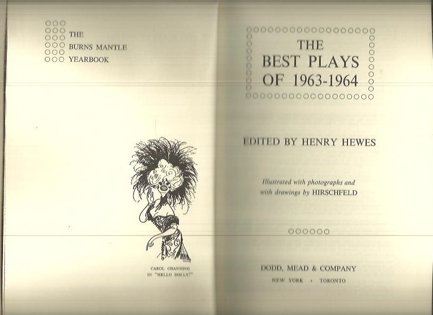 THE BEST PLAYS OF 1963 - 1964.