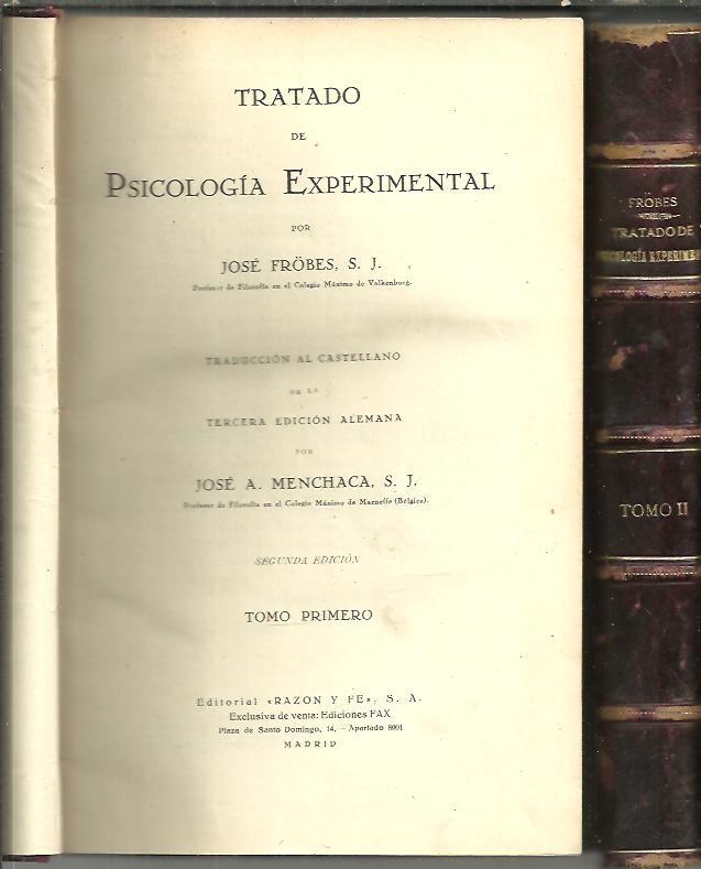 TRATADO DE PSICOLOGIA EXPERIMENTAL.