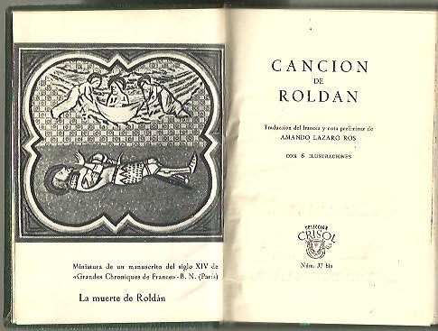 LA CANCION DE ROLDAN.