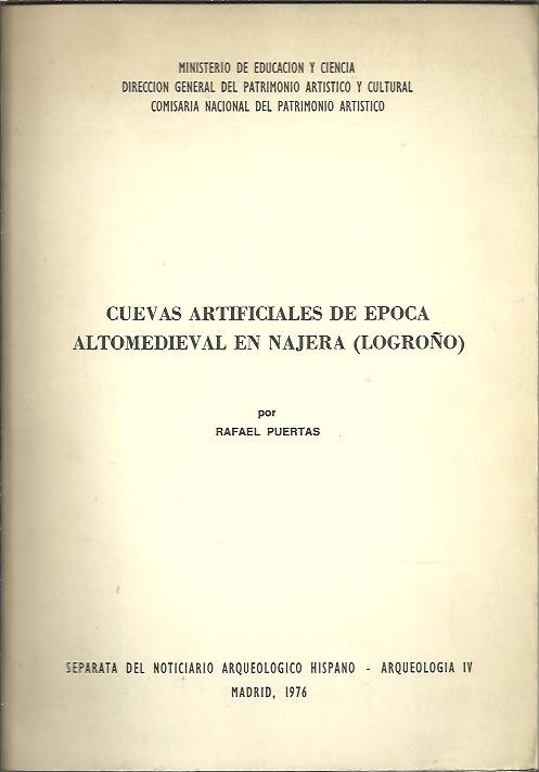 CUEVAS ARTIFICIALES DE EPOCA ALTOMEDIEVAL EN NAJERA (LOGROÑO).
