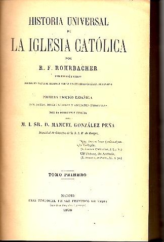 HISTORIA UNIVERSAL DE LA IGLESIA CATOLICA.