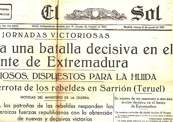 EL SOL. AÑO XX. N. 5922. 14-AGOSTO-1936.