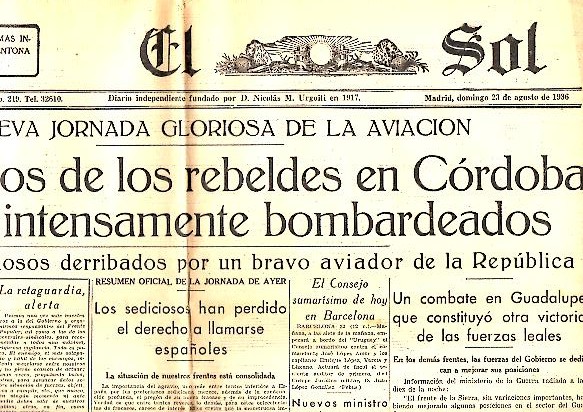 EL SOL. AÑO XX. N. 5930. 23-AGOSTO-1936.