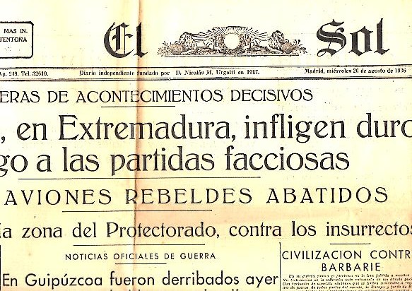 EL SOL. AÑO XX. N. 5932. 26-AGOSTO-1936.