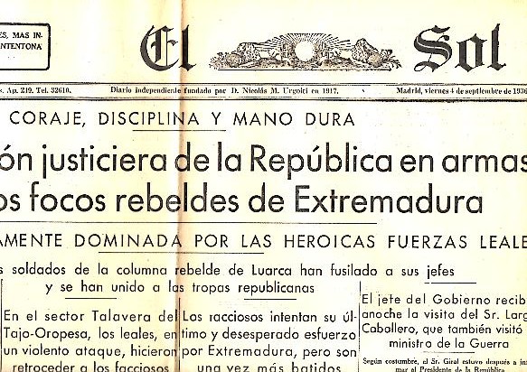 EL SOL. AÑO XX. N. 5940. 4-SEPTIEMBRE-1936.
