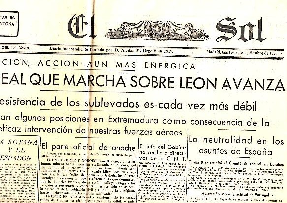 EL SOL. AO XX. N. 5943. 8-SEPTIEMBRE-1936.