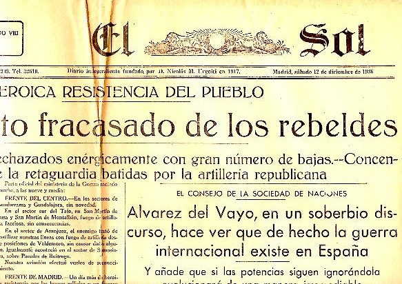 EL SOL. AO XX. N. 6032. 12-DICIEMBRE-1936.