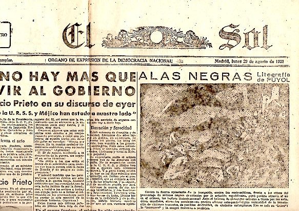 EL SOL. AÑO XXII. N. 6252. 29-AGOSTO-1938.