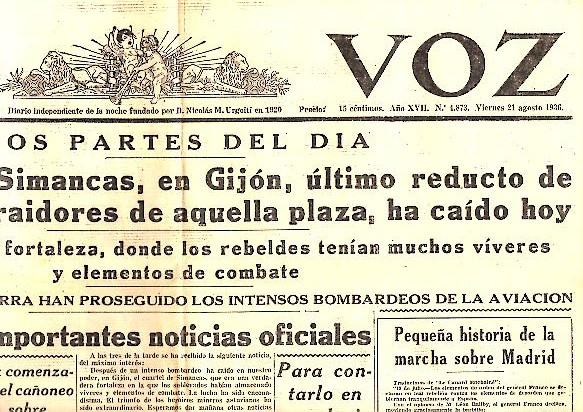 LA VOZ. AÑO XVII. N.4873. 21-AGOSTO-1936.