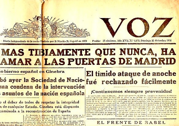 LA VOZ. AÑO XVII. N.4978. 13-DICIEMBRE-1936.