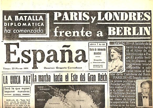 ESPAÑA. AÑO II. N. 126. 20-MARZO-1939.