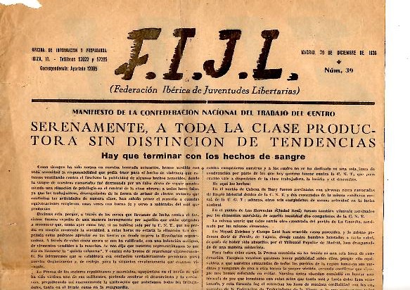 F.I.J.L. N. 39. 20-DICIEMBRE-1936.