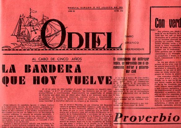 ODIEL. DIARIO GRAFICO INDEPENDIENTE. AÑO II. N. 178. 15-AGOSTO-1936.