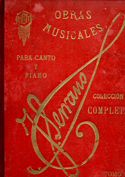 COLECCION COMPLETA DE LAS OBRAS MUSICALES DEL MAESTRO D. JOSE SERRANO. EDICION PARA CANTO Y PIANO.