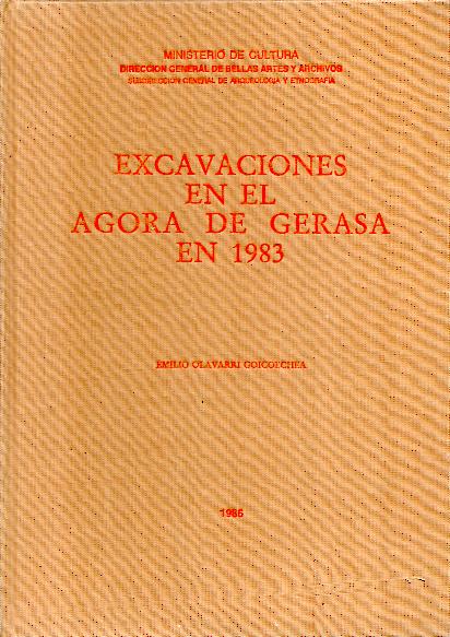 EXCAVACIONES EN EL AGORA DE GERASA EN 1983.