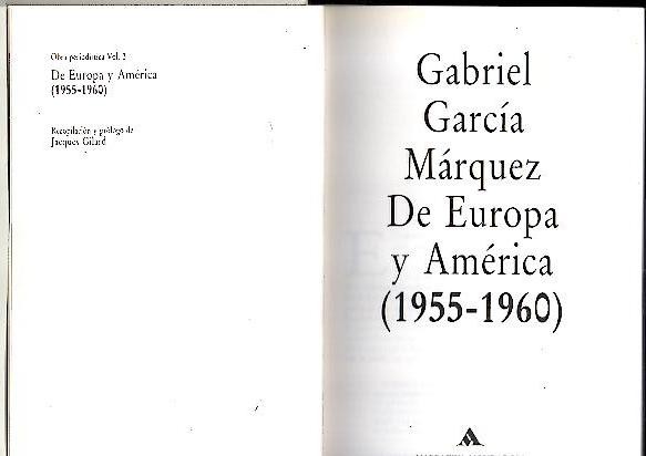 DE EUROPA Y AMERICA (1955-1960).