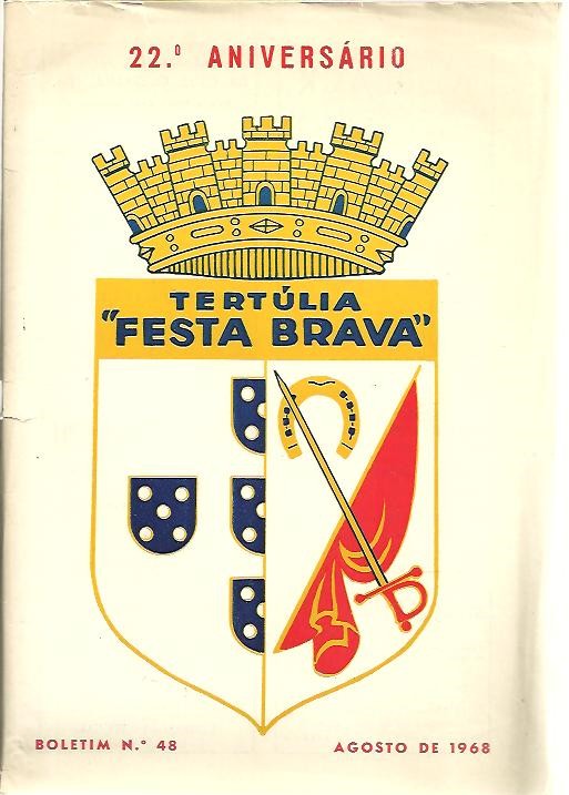 TERTULIA FESTA BRAVA. NUM. 48. AGOSTO 1968. 22 ANIVERSARIO.