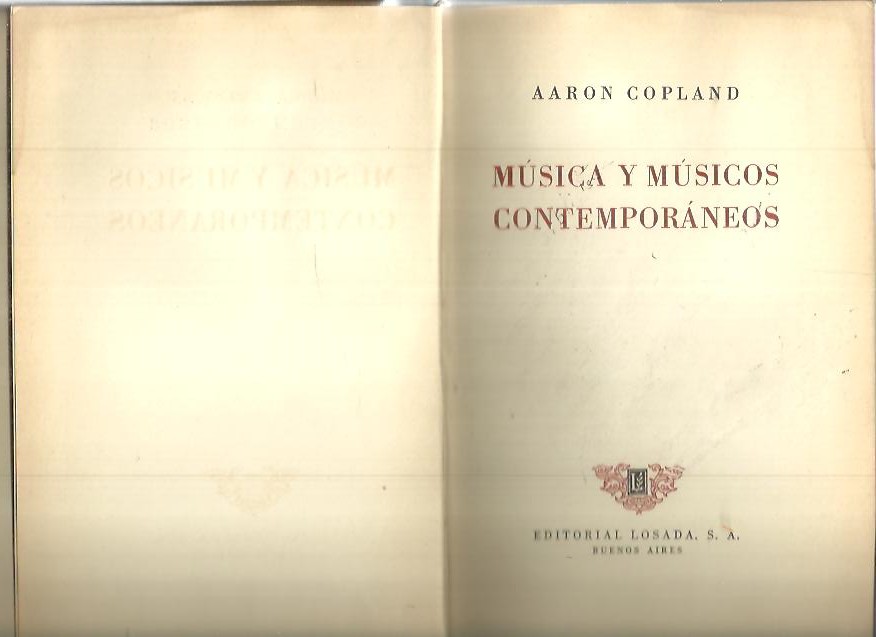 MUSICA Y MUSICOS CONTEMPORANEOS.