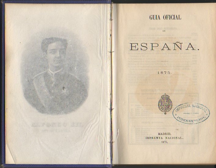 GUIA OFICIAL DE ESPAÑA. 1875.