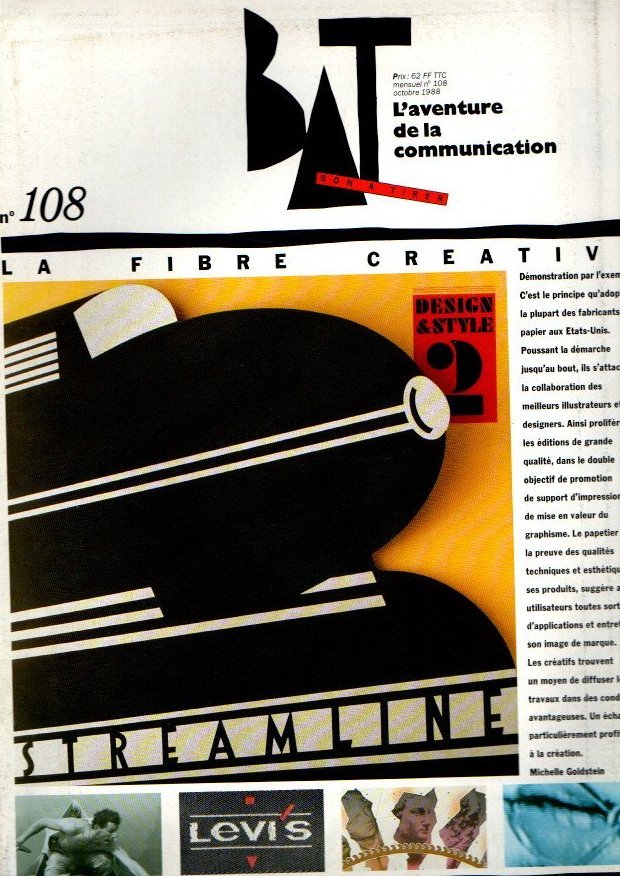 BAT. BON A TIRER. L'AVENTURE DE LA COMMUNICATION.  N. 108. OCTOBRE. 1988. LA FIEBRE CREATIVE.
