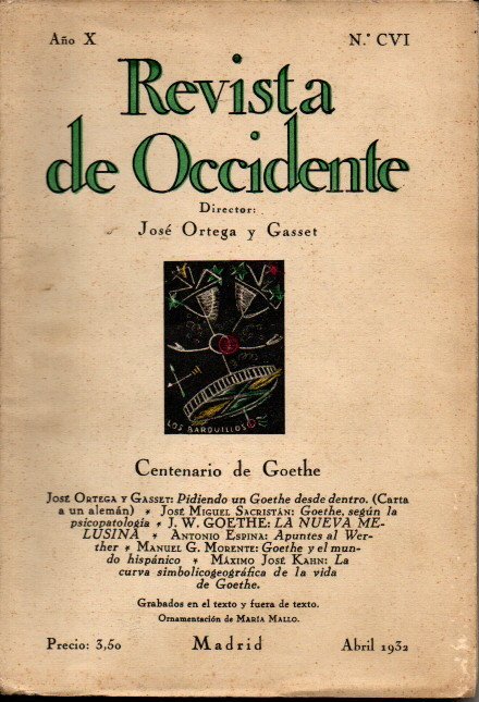 REVISTA DE OCCIDENTE. AÑO X. N. CVI. ABRIL 1932.