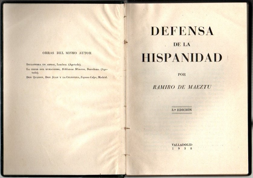 DEFENSA DE LA HISPANIDAD.