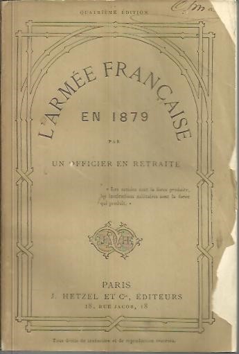 L'ARMEE FRANÇAISE EN 1879.